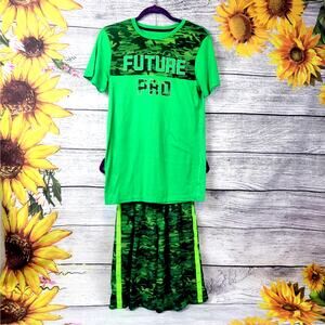 Champion 2 Piece Matching Set Green Boys Size L